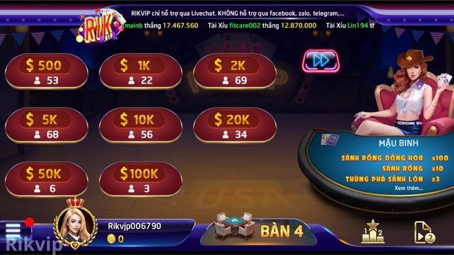 Rikvip hướng dẫn kẹp Sảnh rồng trong mậu binh 4 Nhận diện sảnh rồng trong mậu binh ván chính