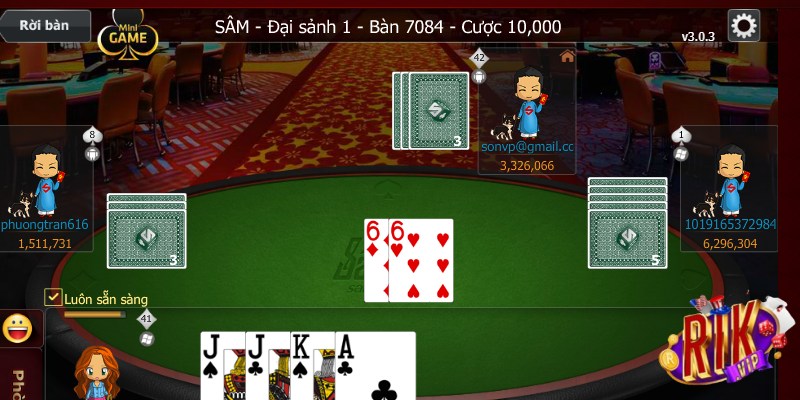 Sâm Rikvip - Đỉnh cao game bài đổi thưởng hàng đầu hiện nay 1 Giao diện Sâm Rikvip sinh động, chân thật